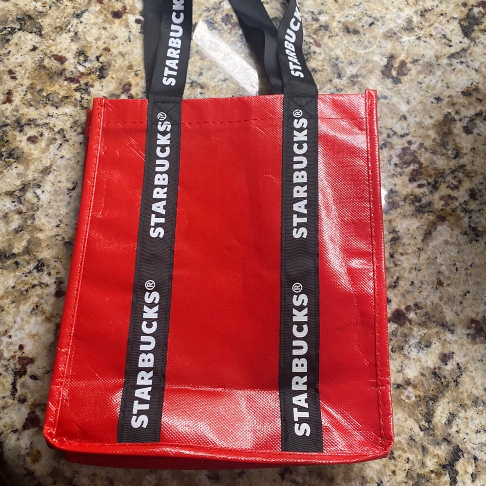 Starbucks - NWOT Red carry tote